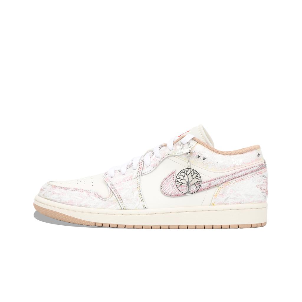 Jordan Air Jordan 1 Винтажные Баскетбольные Кроссовки Унисекс Низкие Розовые 553558-169(Команда1335-)
