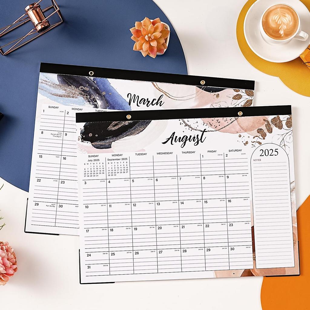 2026 Desk Calendar - 18 Months Large Desk Calendar from Jul. 2025 - Dec. 2026, 14.6" x 11.5", Desk Pad Calendar 2025-2026 with 2 Corner Protectors