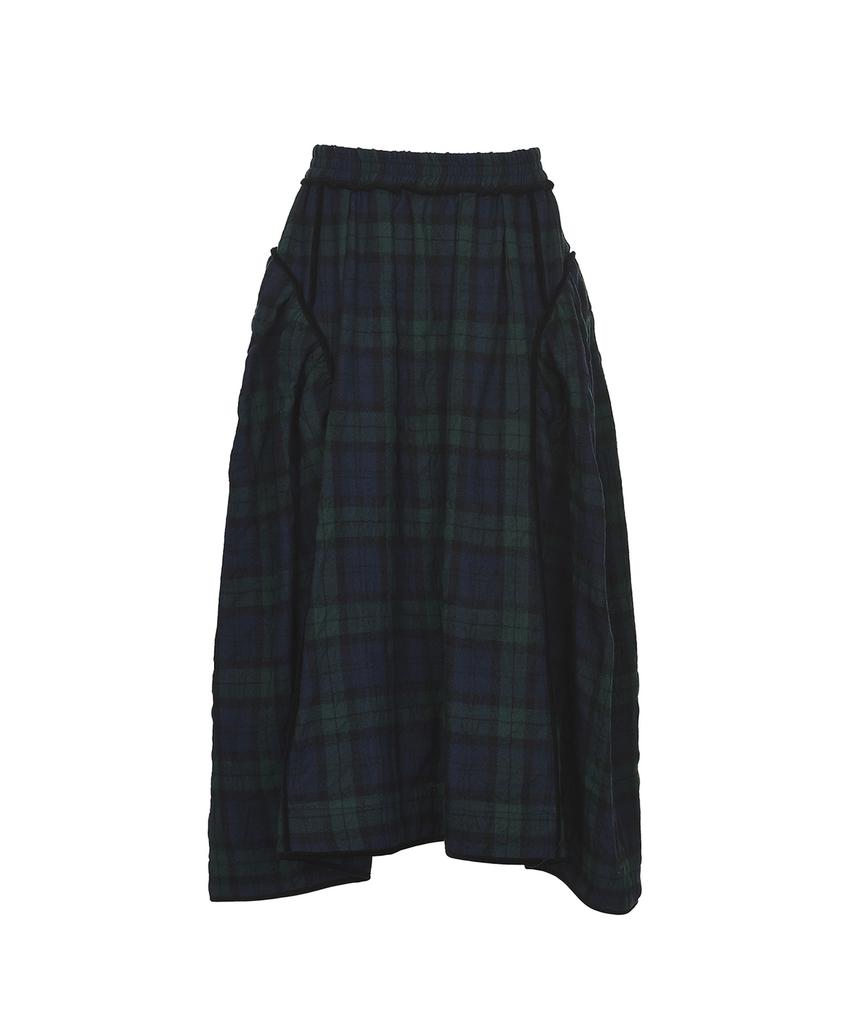 Bimuet Tartan Check Voluminous Skirt