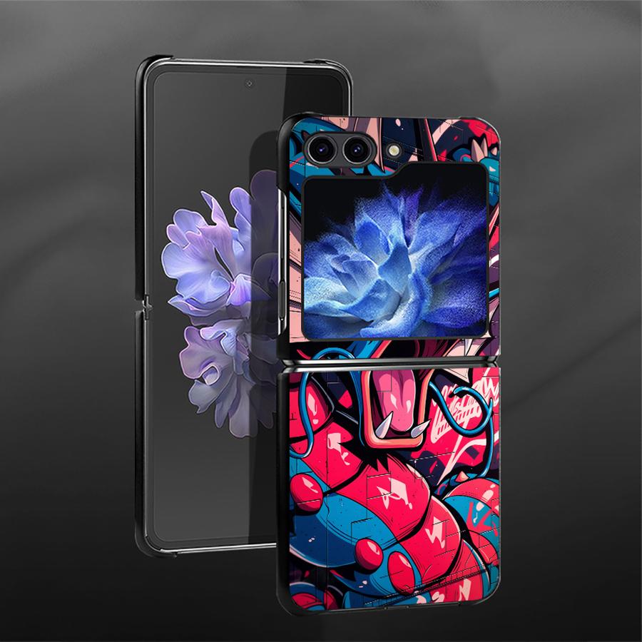 Чехол для Samsung Galaxy Flip4 Flip5 Flip7 FE Flip3 Z Flip 7 6 5 4 3 Flip6 Задняя крышка телефона Funda Крутой Покемон Пикачу