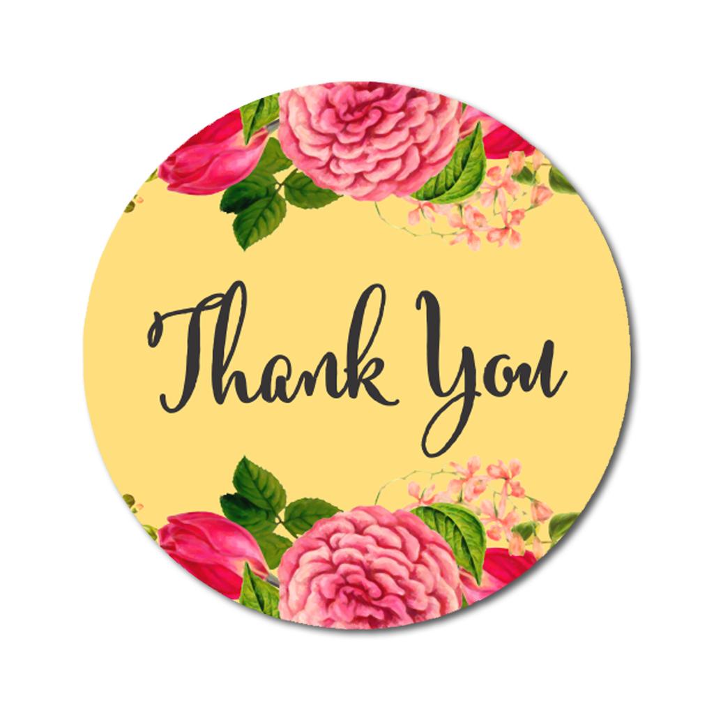 Darling Souvenir Floral Border 45 шт. круглые элегантные шикарные мини-наклейки в подарок -1,6