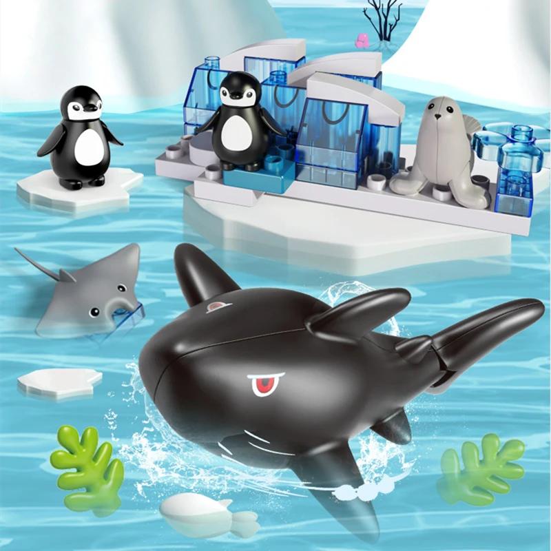 Большие строительные блоки Фигурка животного зоопарка Аксессуары Лягушка Улитка Собака Совместимые Большие Кирпичики Дети Дети Сборные Игрушки Подарок на вечеринку