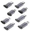TypeCFemale to Mini USB/Type C/ios Female to Micro USB/Micro USB Female to Type C/Micro USB Female to Mini USB Connector Adapter 3
