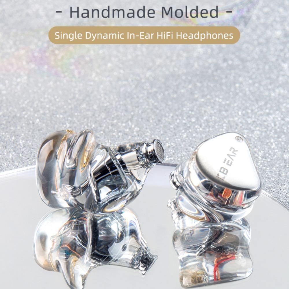 KBEAR Streamer Liuguang Single Motor HiFi Headphone Resin Can Replace The Line, A Popular Bass Game Wired Headset