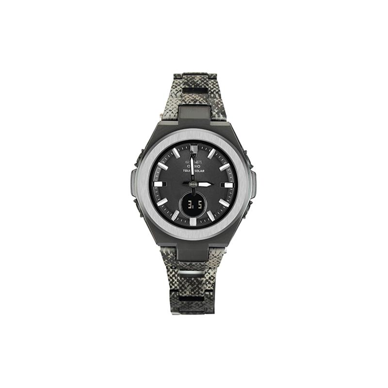 Casio Серия BABY-G G-MS Ограниченная серия 'Змеиный принт' Ударопрочные и водонепроницаемые На солнечной батарее Кварцевый механизм Японские и MSG-S200DPT-1APFS-person