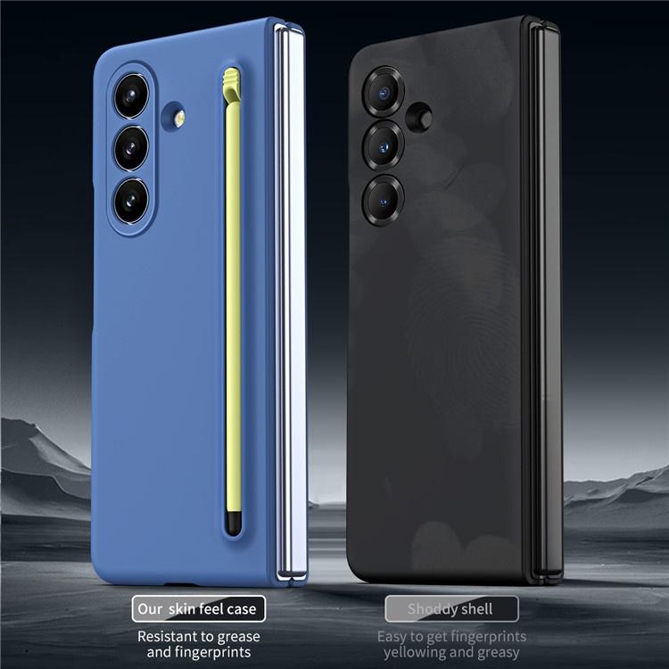 Case with glass and stylus for Samsung Galaxy Z Fold7 - blue