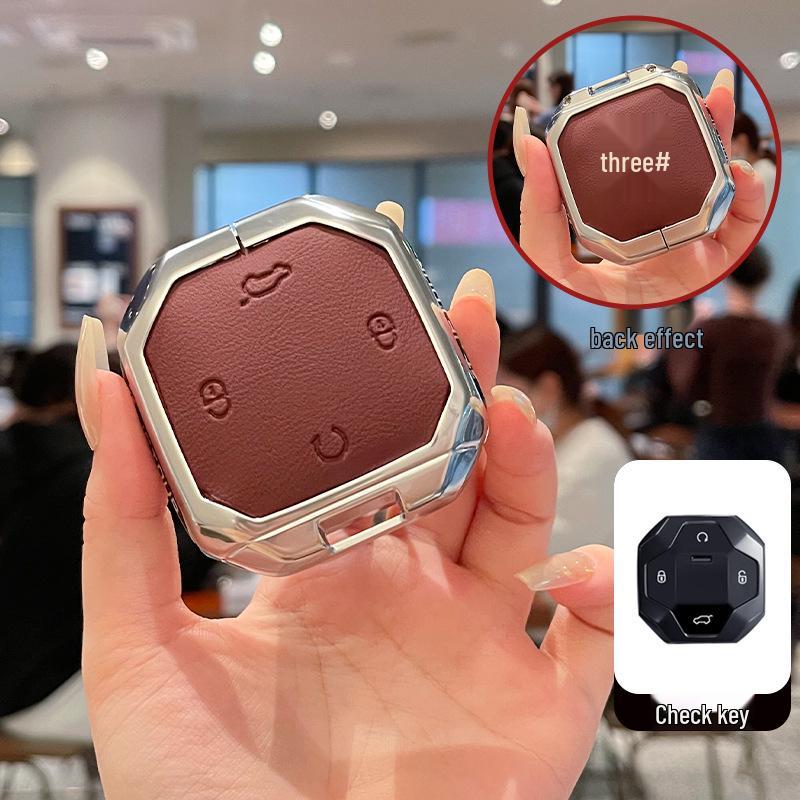 Чехол для ключей Jetour Traveler: Совместимо с 24 моделями, градиентный металлический корпус для Shanhai T2 и Traveler PRO.