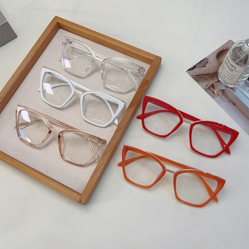 Оверсайз очки «кошачий глаз» женские модные винтажные конфетного цвета опра очки трендовый шикарный дизайн очки для блокировки синего света