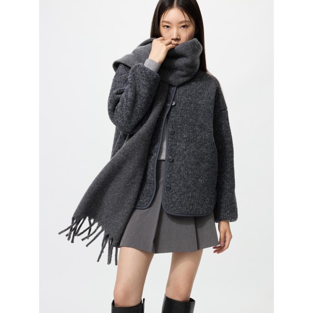 Uniqlo Boa Fleece Relaxed Cardigan