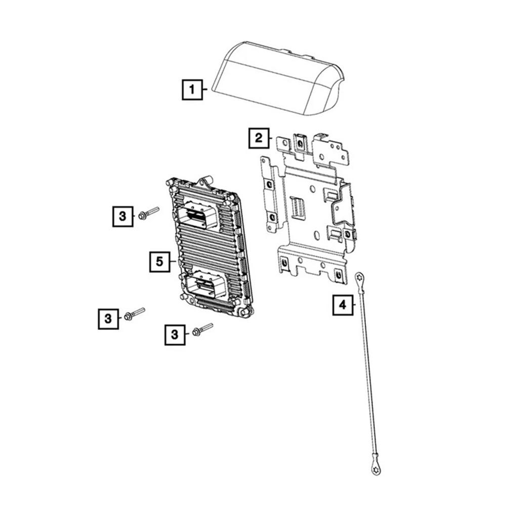Блок управления двигателем для 18-19 Dodge Durango Jeep Grand Cherokee (ЭКЮ) 68330924AA