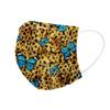 10PCS Adult Leopard Print Plus Butterfly Three-Layer Disposable Protective Mask
