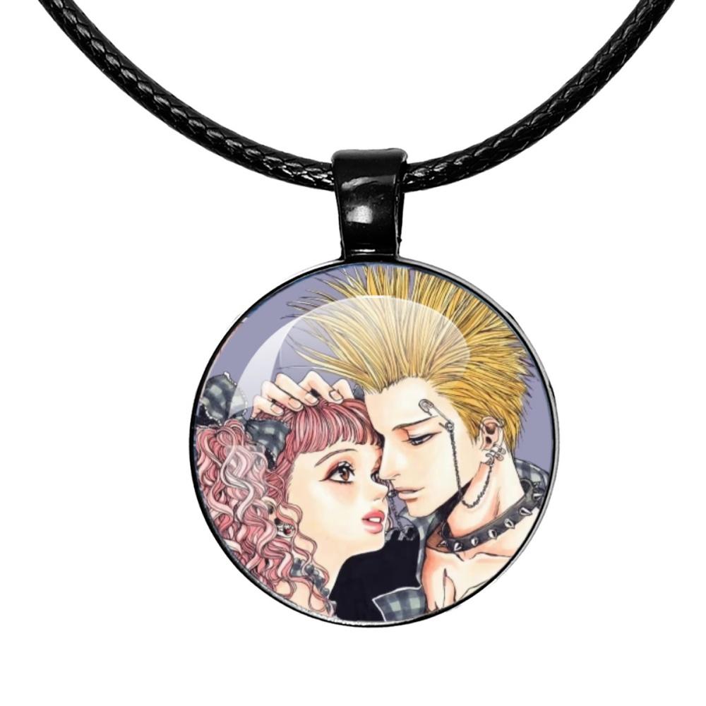 Ожерелье Paradise Kiss Аниме Юкари Хаясака Мивако Сакурада Черная веревочная цепочка Стеклянный кулон Ожерелье Шарм Украшения Подарок