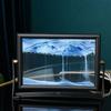 Домашний декор Стекло Зыбучий песок Картина Вращающийся 3D Песчаный пейзаж в движении Движущийся песок Художественная картина
