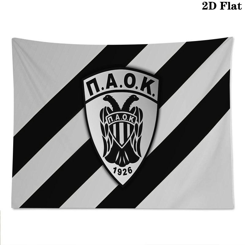 PAOK Wall tapestry, aesthetic printed fabric blanket, suitable for bedroom, living room, and home decor.
