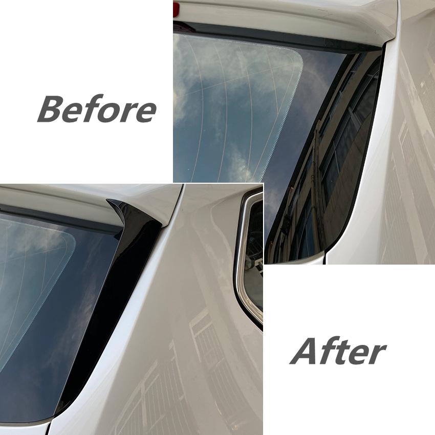 Боковой спойлер на заднее окно, крыло для BMW X3 F25 2011-2017, глянцевый черный ABS, боковой спойлер, наклейка, отделка Canards, сплиттер, внешний вид