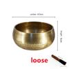 Nepal Handmade Tibet Buddha Sound Bowl Yoga Meditation Chanting Bowl Brass Chime Handicraft Music Therapy Tibetan Singing Bowl