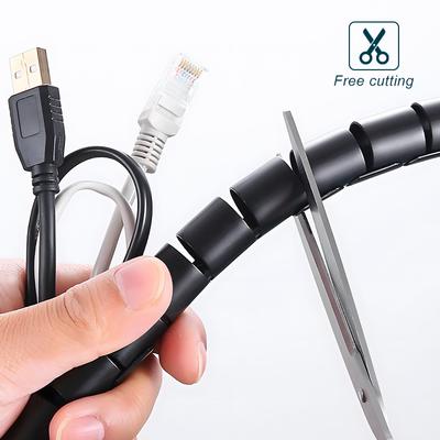 2M Cable Wire Protector Universal Cable Organizer, трубка для намотки проводов, органайзер для стола, инструменты для кабелей 6/10/16 мм