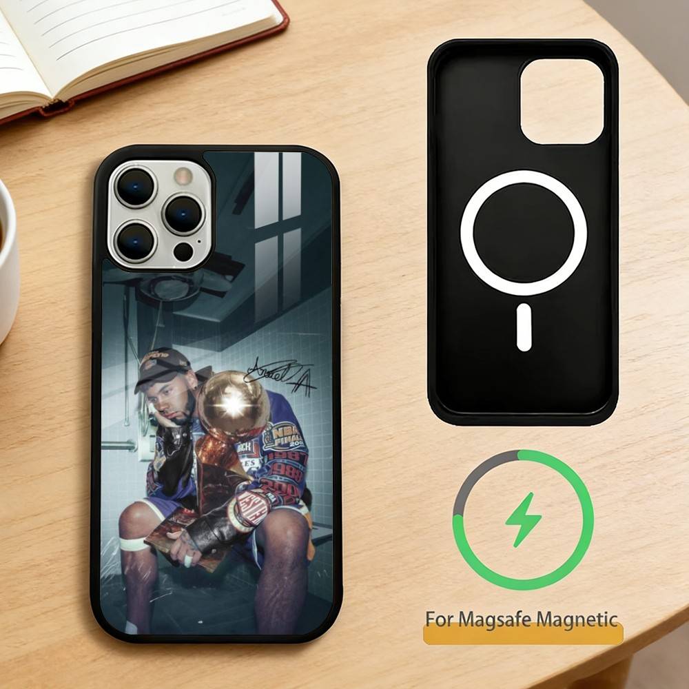 Rapper A-Anuel AA Phone Case For iPhone 14,16,15,13,17,12,Plus,Pro,Max Magnetic For Magsafe Frosted Cover