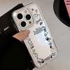 Чехол-браслет с цепочкой для iPhone 17 16 15 13 14, Air 17 12 14 16 Pro 17 14 16 Pro Max, с милым узором в виде сверкающих бриллиантов и ремешком.