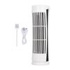 Tower Fan 90 Degree Oscillating Fan with 2 Speeds Light Standing Bladeless Fan 34dB Quiet USB 2.0
