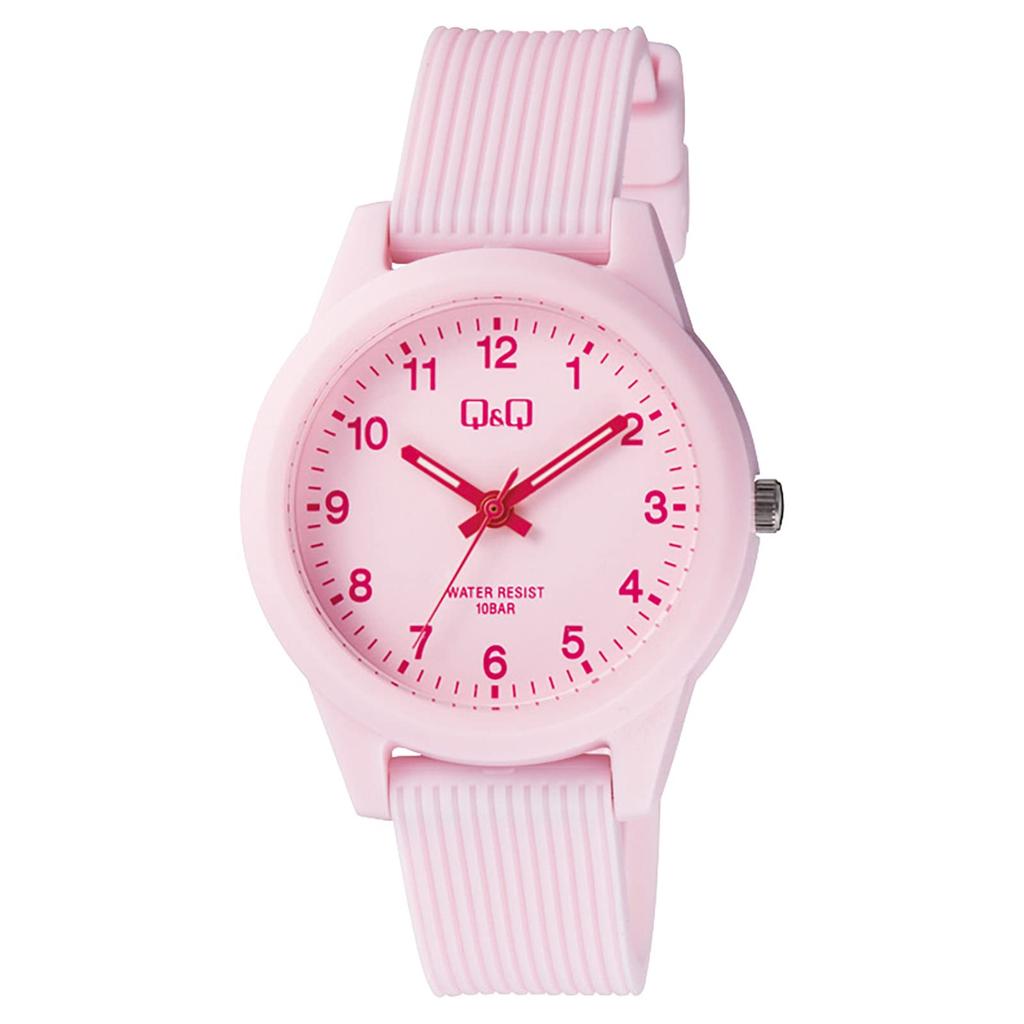 Cue & Cue Women's Analog Color Watch, Water Resistant to 10 ATM, Urethane Strap, Pink, V01A-022VK