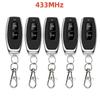 433Mhz EV1527 Keychain Transmitter 3 Channel Remote Control Momentary Self-lock Interlock For Garage Gate Electric Door Light