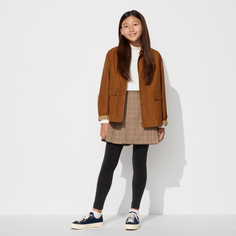 Uniqlo Girls Heattech Extra Warm Boa Legggings
