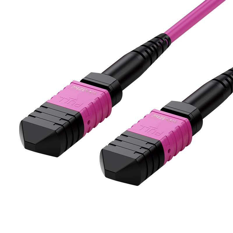 Shanze MPO Multimode Fiber Optic Patch Cable, 40G/100G, MTP Compatible