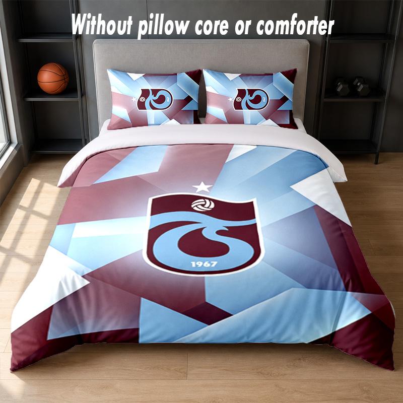 Trabzonspor FC Design Bed Bedding Set 1 Duvet Cover + 2 Pillowcases Soft Breathable Household Bed Linens