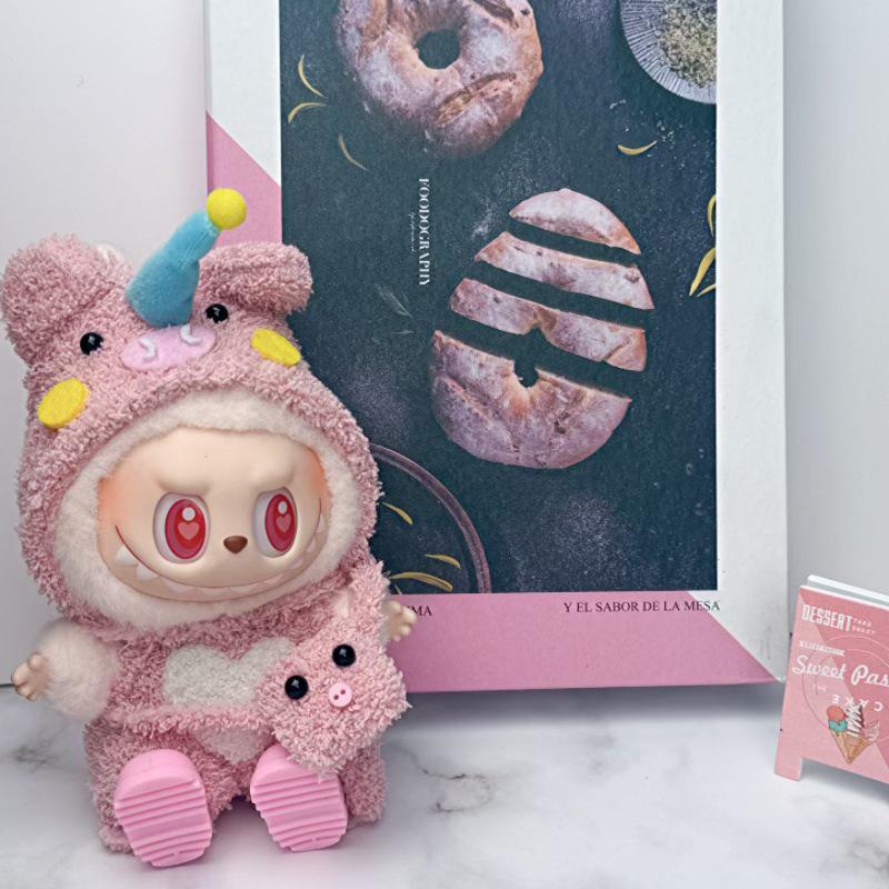 Labubu Doll Clothes: Skirt Suit for 17CM Plush or Vinyl, Fits One, Two, and Three Generations