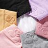 Cotton Women's Underwear with Embossed Waist Solid Color Antibacterial Triangle Underwear Panties