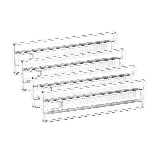 Adjustable Drawer Divider Clear Drawer Organizer Expandable Drawer Separator for Clothes Baby Utensils Cutlery Bedroom Kitchen Drawer Organization