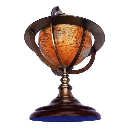 Декоративный глобус мира Декор для дома Декор для офиса - Винтажная карта мира со знаком зодиака Глобус