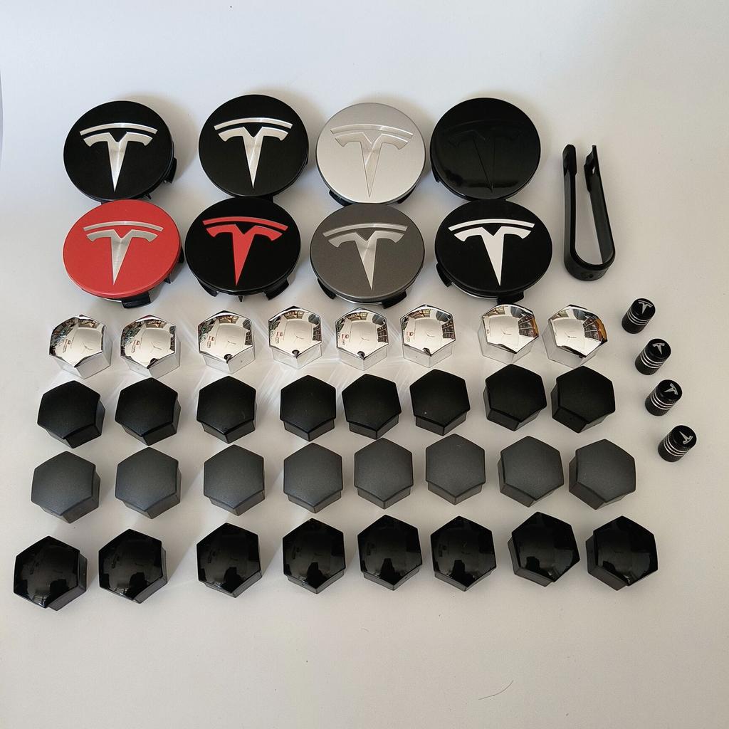 4PCS 25PCS 29PCS 56/57MM For Tesla Model3 /ModelY/2025 Model Y Juniper Sport Emblem Wheel Center Hub Cap Car Rims Cover Hubcaps