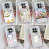 Новый чехол для телефона Oppo A3 A40 F27 A60 Realme 12 13 V60 C63 Reno12 F Note 60 Lovely Bear Cat Прозрачный TPU Мягкий силиконовый противоскользящий чехол для OPPO
