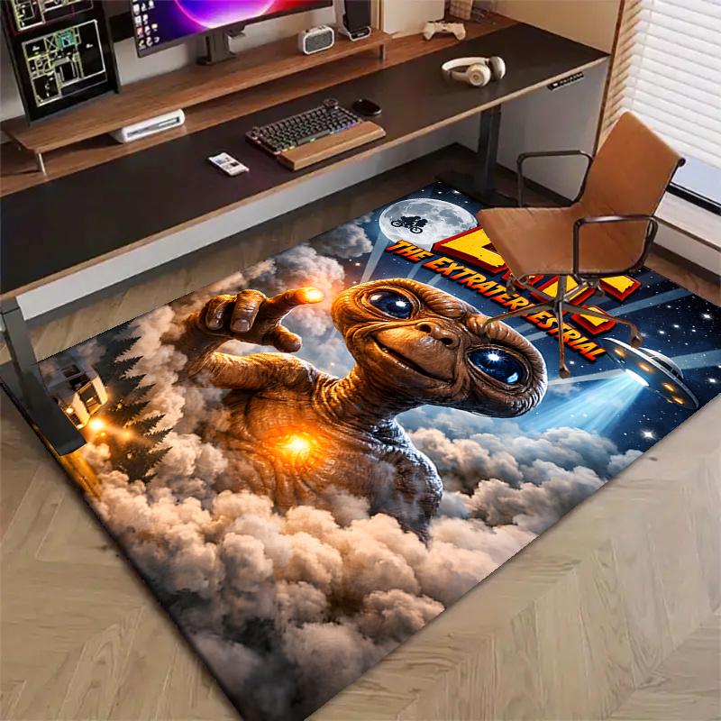 1pc E-ET2 Design Printed Area Rug Carpet for Bedroom Living Room Home Decor Rugs Mat Non Slip Mat Rug for Bedside