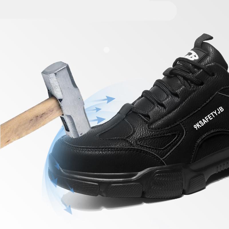 Мужская непромокаемая рабочая обувь, легкая мужская спортивная защитная обувь с защитой от ударов, женская защитная обувь со стальным носком, мужские рабочие защитные ботинки