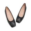 Fashion Women Bow Square Toe Ballet Flats Fashion SOft Sole Shoes Spring and Summer Ladies Slip-On Elegant Street Style Mary Jane Shoes