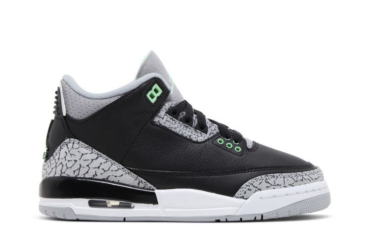 Jordan 3 Ретро Зеленое Свечение (GS)