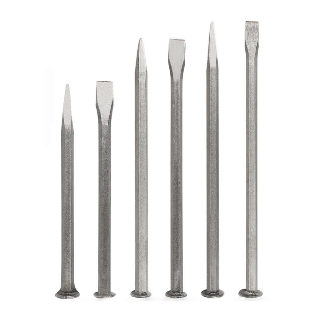 High Carbon Steel Stone Carving Chisel Dual Tip Design For Masonry Sculpting And Stoneworking With Ergonomic Handle