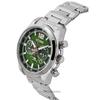 Citizen Eco-Drive Chronograph Stainless Steel Green Dial CA4640-50X 100M Men's Watch