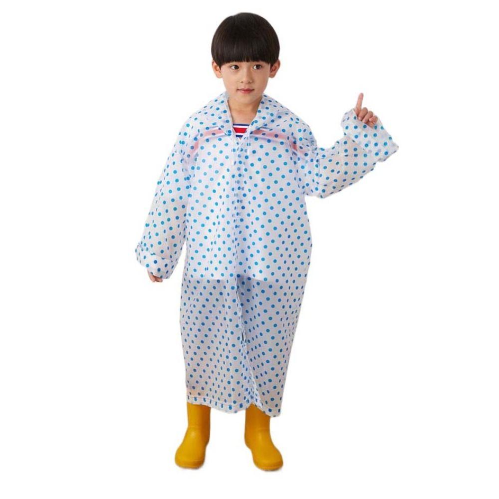 Дождевик детский с капюшоном прозрачный многоразовый плащ для мальчиков и девочек на пуговицах водонепроницаемый детский дождевик для студентов