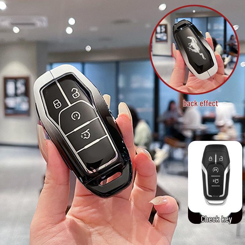Compatible Smart and Remote Key Shells for Ford Edge, Mondeo, Taurus, and Lincoln Mustang.
