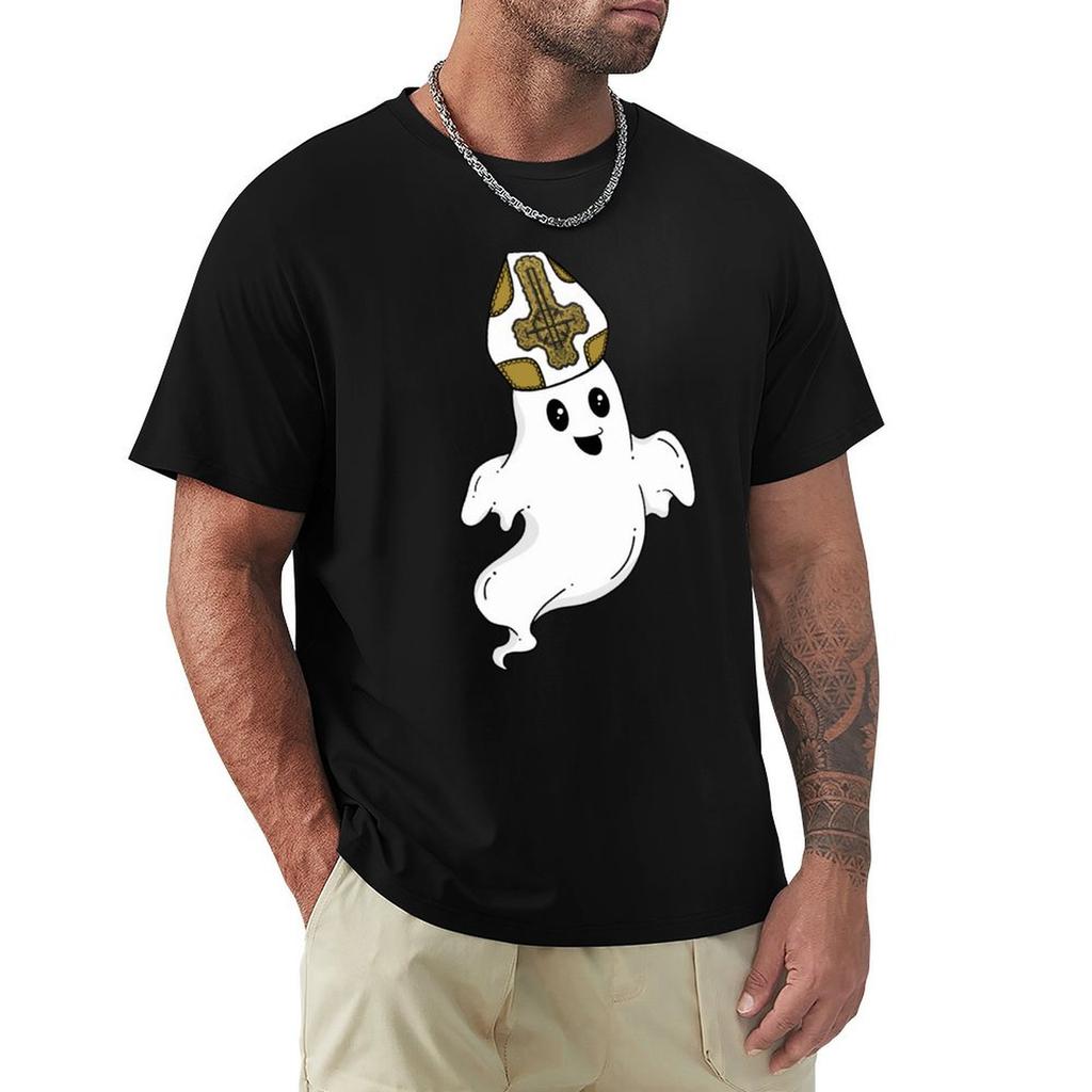 Kawaii Terzo Ghost Design TShirt Work Wear Simple Tee Shirt