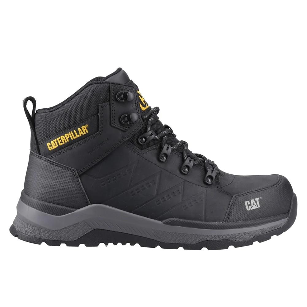 Caterpillar Mens Inductor Leather Mid Cut Safety Boots