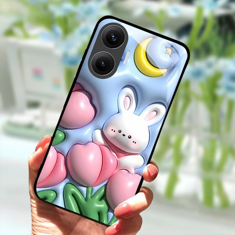 Для Xiaomi Poco F7 5G Чехол Закаленное Стекло Защита Камеры Чехол для Телефона Для Pocophone Poco F 7 PocoF7 Задняя Крышка Coque Fundas