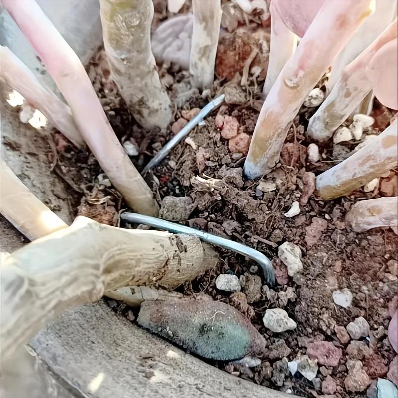 15/25/50 шт. Оцинкованные U-образные садовые ландшафтные колышки для поддержки растений, безопасности и защиты цветов