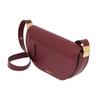 Burberry Olympia Adjustable Shoulder Strap Leather Half Moon Bag Women Shoulder Bag Burgundy 80347171