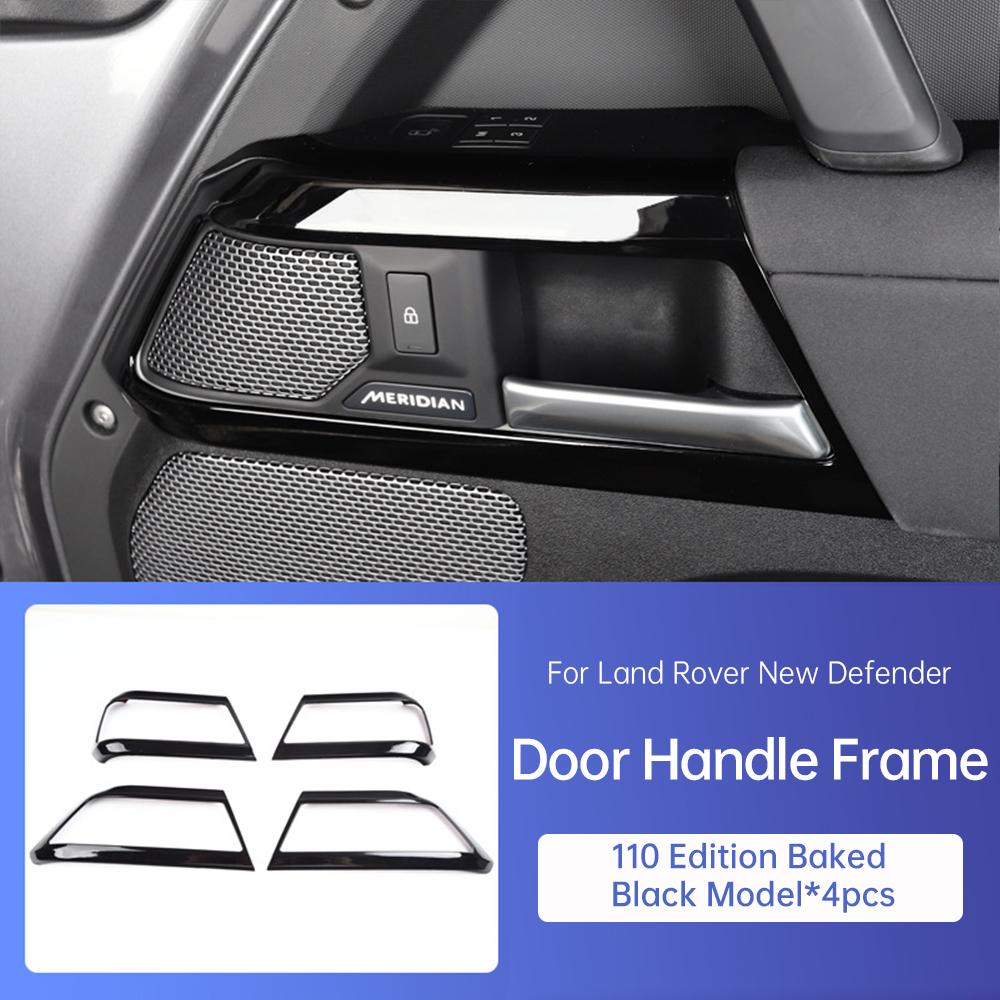 For Land Rover Defender 90 110 2020-2025 Door Handle Frame Switch Decorative Sticker Carbon Fiber Modification NG4