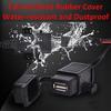 12V Waterproof Motorcycle SAE To USB Phone GPS MP4 Charger Cable Adapter Inline Fuse Power Supply